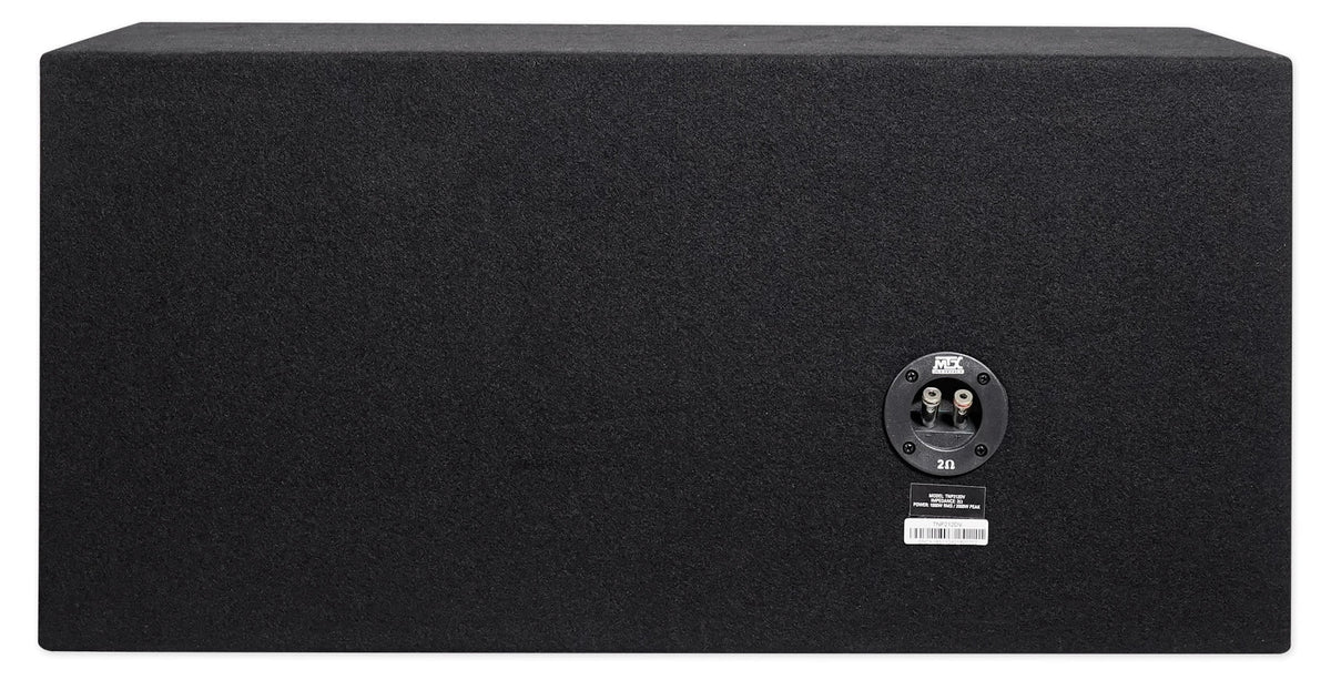 MTX TNE212DV 12-Inch 2000-Watt Max Car Audio Dual Loaded Subwoofer Box Enclosure