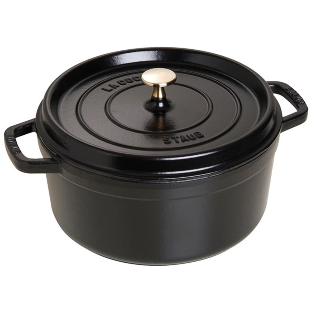 Staub Cast Iron 5.5-qt Round Cocotte - Cherry