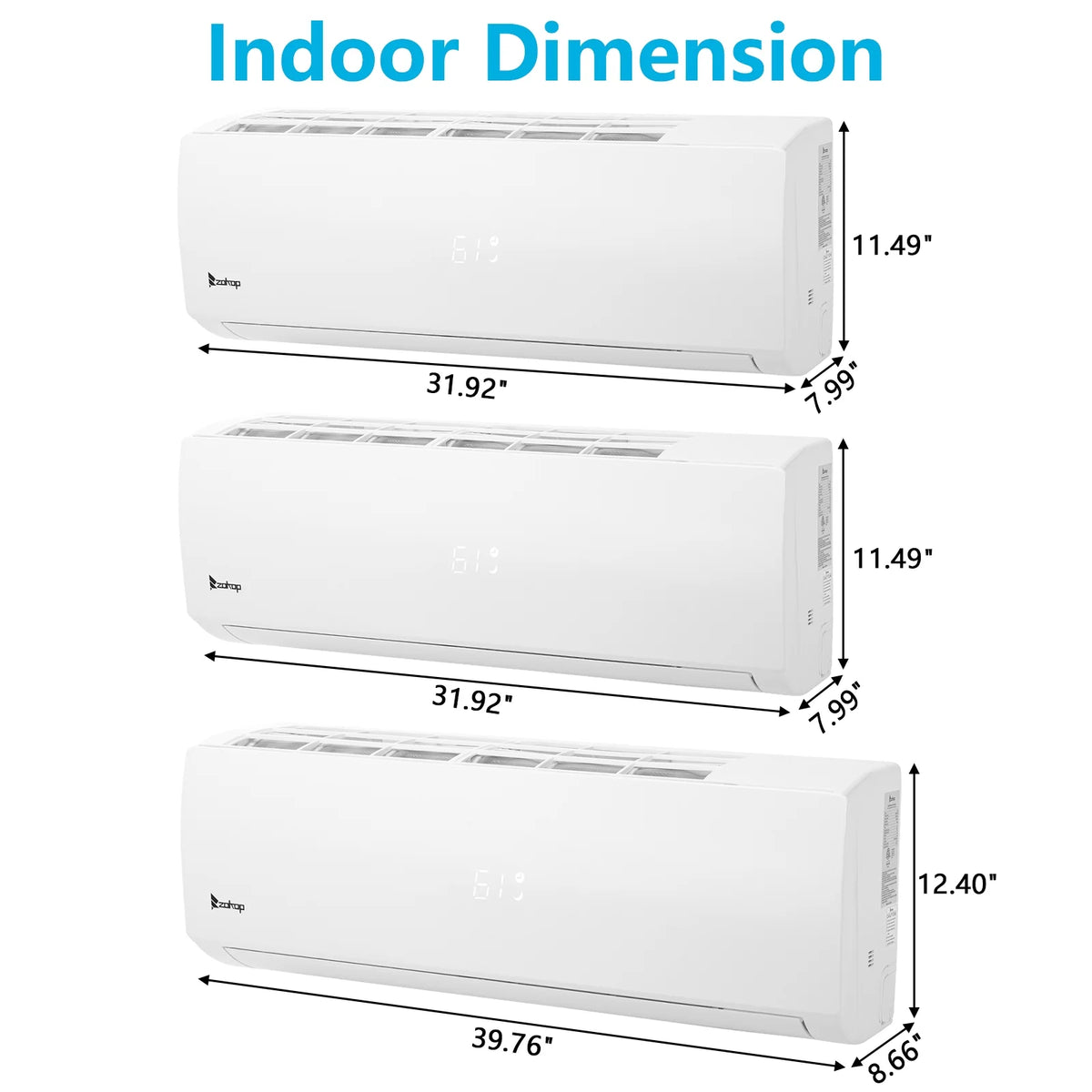 Ktaxon 2 Zone 9000 + 9000 BTU WIFI Mini Split AC/Heating System, 19 SEER2 Dual Zone 18000 BTU Ductless Split Air Conditioner with Pre-Charged Condenser, Heat Pump & 25Ft Installation Kit, 208-230V
