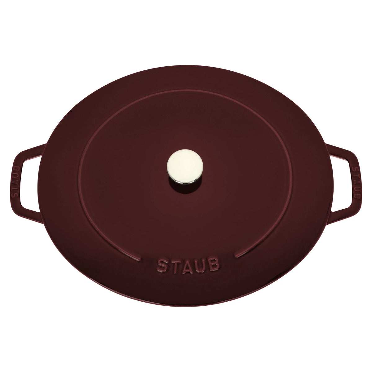 Staub Cast Iron 6.25-qt Shallow Oval Dutch Oven - Citron