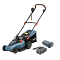 SENIX 58V Max* 15-inch Cordless Brushless Lawn Mower, 2.5 Ah Lithium-Ion Battery and Charger Included, LPPX5-L