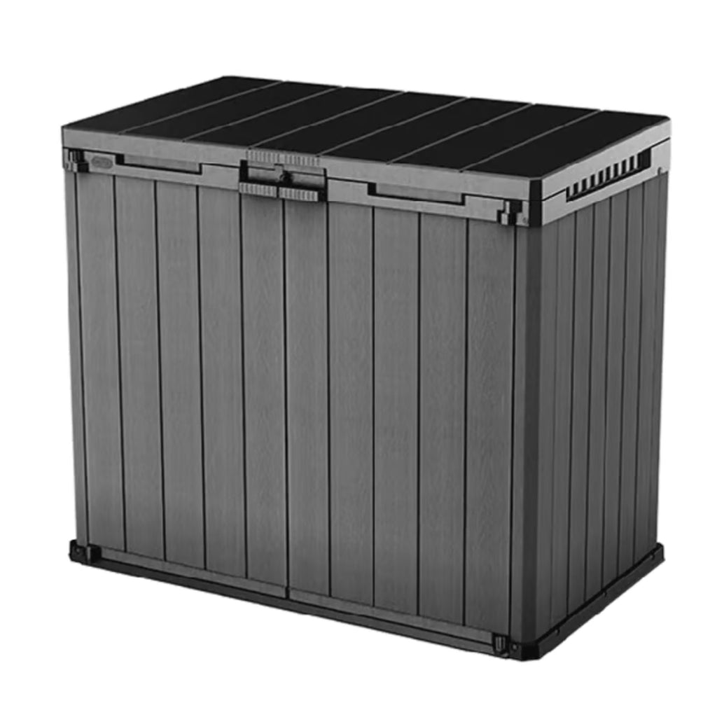 Keter Outdoor Storage Shed, Durable Resin, Compact & Portable, Store-It-Out Darwin, Grey