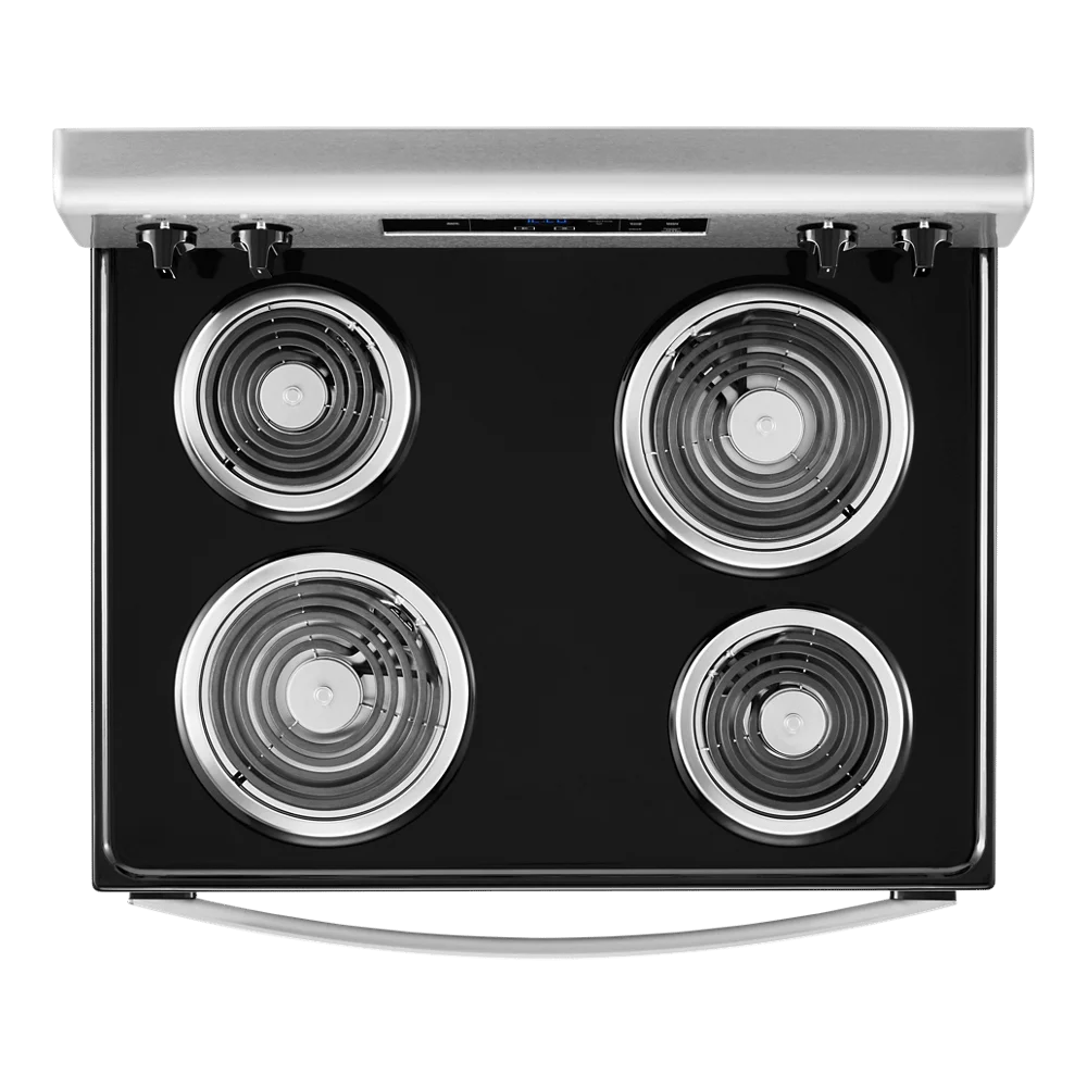 Whirlpool 30 in 4.8 Cu. ft Freestanding Coil Electric Ranger in Stainless Steel