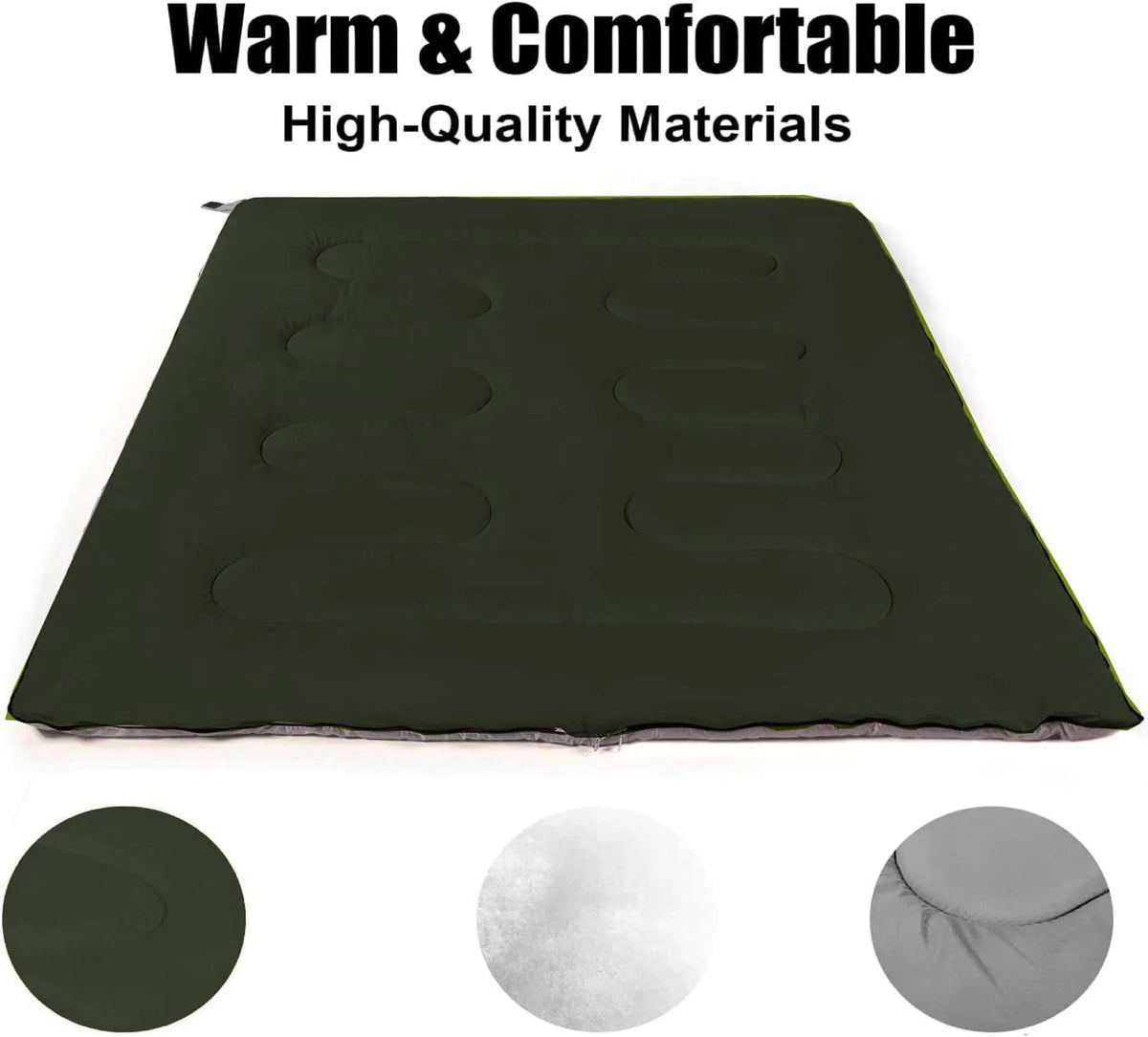 10 Pack Bulk Wholesale of Cold Weather Envelope Sleeping Bags for Adults, Kids, Homeless, Camping, Indoors, Outdoors - 10 Count Sleeping Bags in Black, Navy Blue, Forest Green, Red - 71"L x 30"W