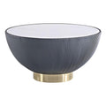Manhattan Comfort Anderson Coffee Table with Steel Frame in Gray