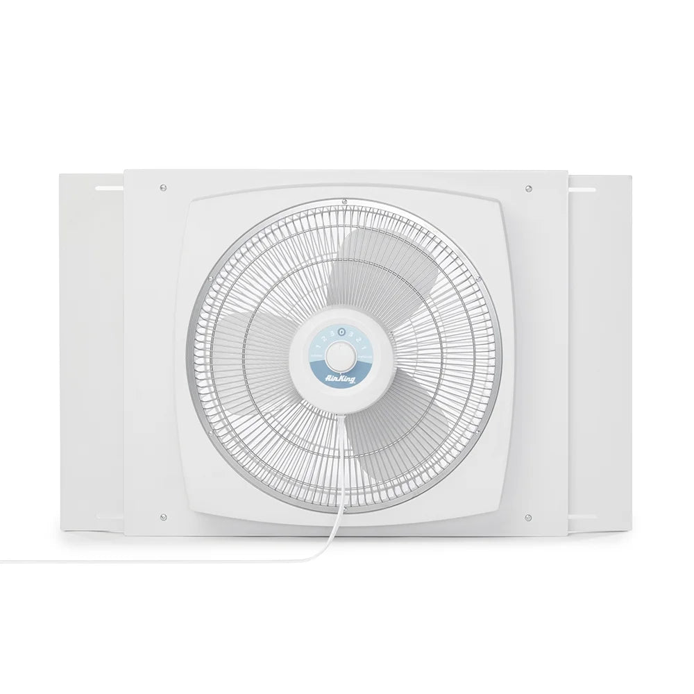 Air King Storm Guard 16" 3-Speed 1/16 HP Plastic Blade Ball Bearing Window Fan