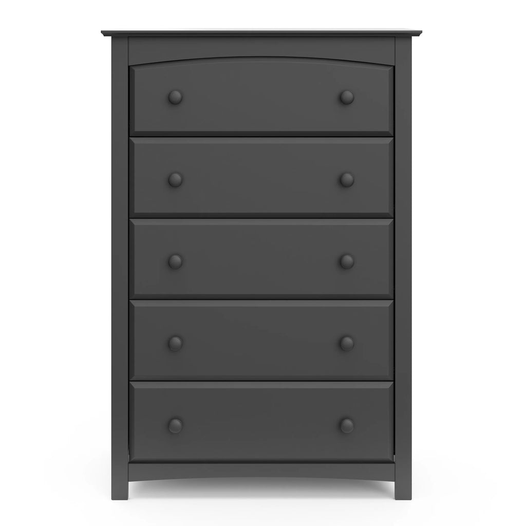 Storkcraft Kenton 5 Drawer Nursery Dresser, Pebble Gray
