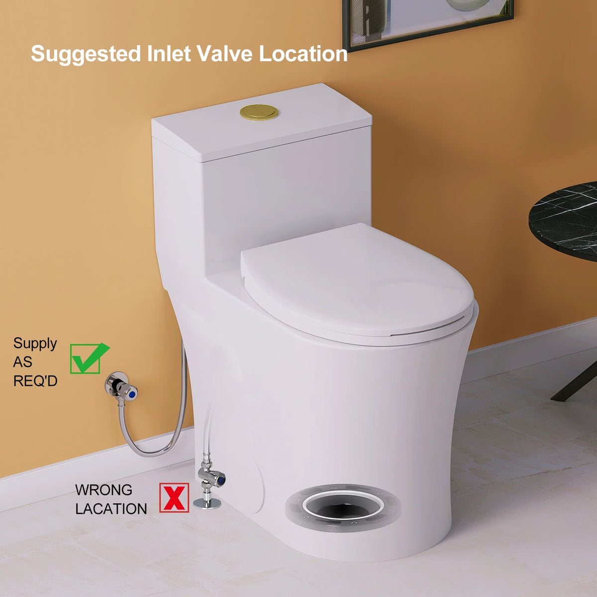 HOROW Compact One Piece Toilet with Comfort Seat ADA Height 17.3" Elongated Dual Flush 0.8/1.28 GPF
