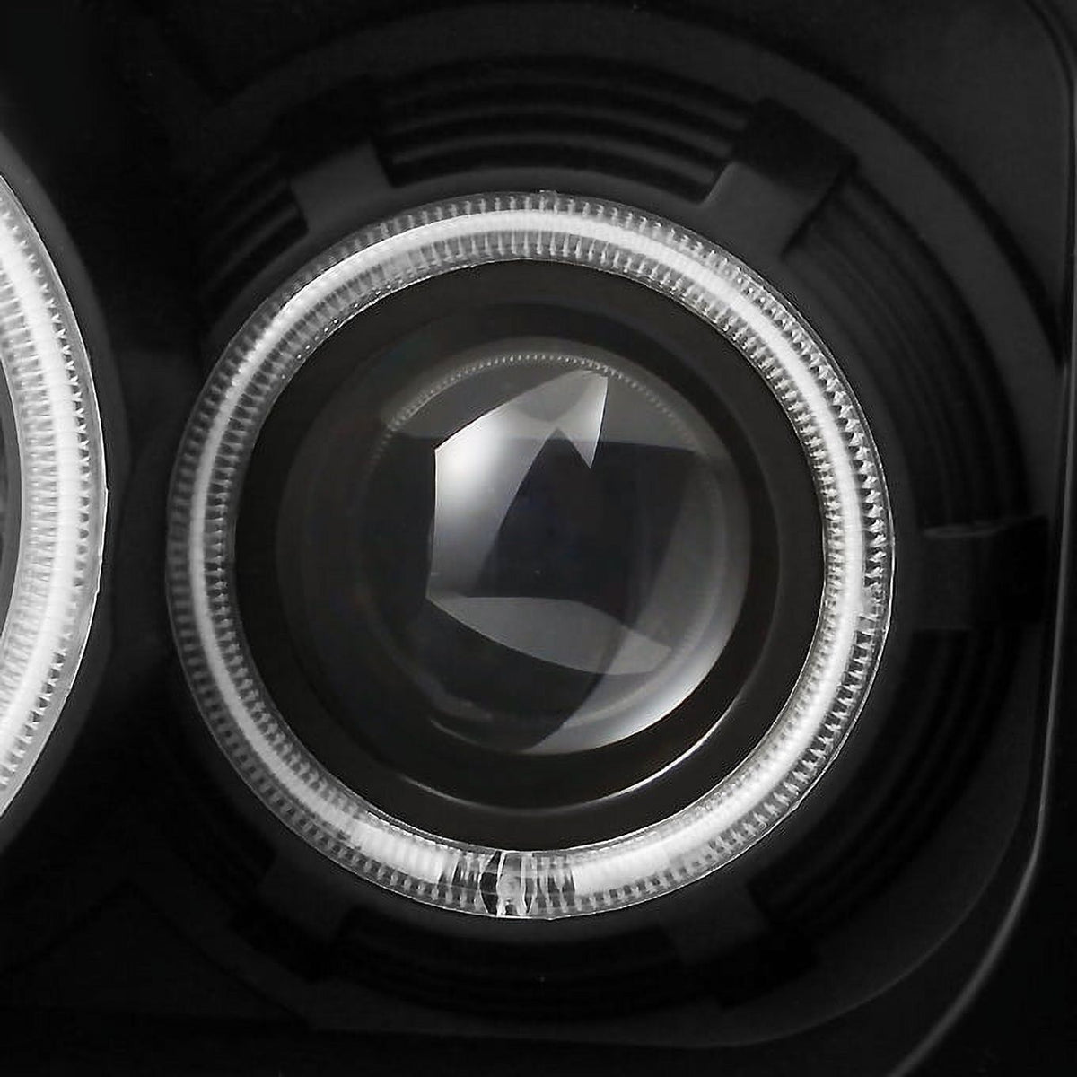 AKKON - For 2007 2008 2009 2010 2011 2012 Dodge Nitro Dual CCFL Halo Black Projector Full LED Turn Signal Headlights