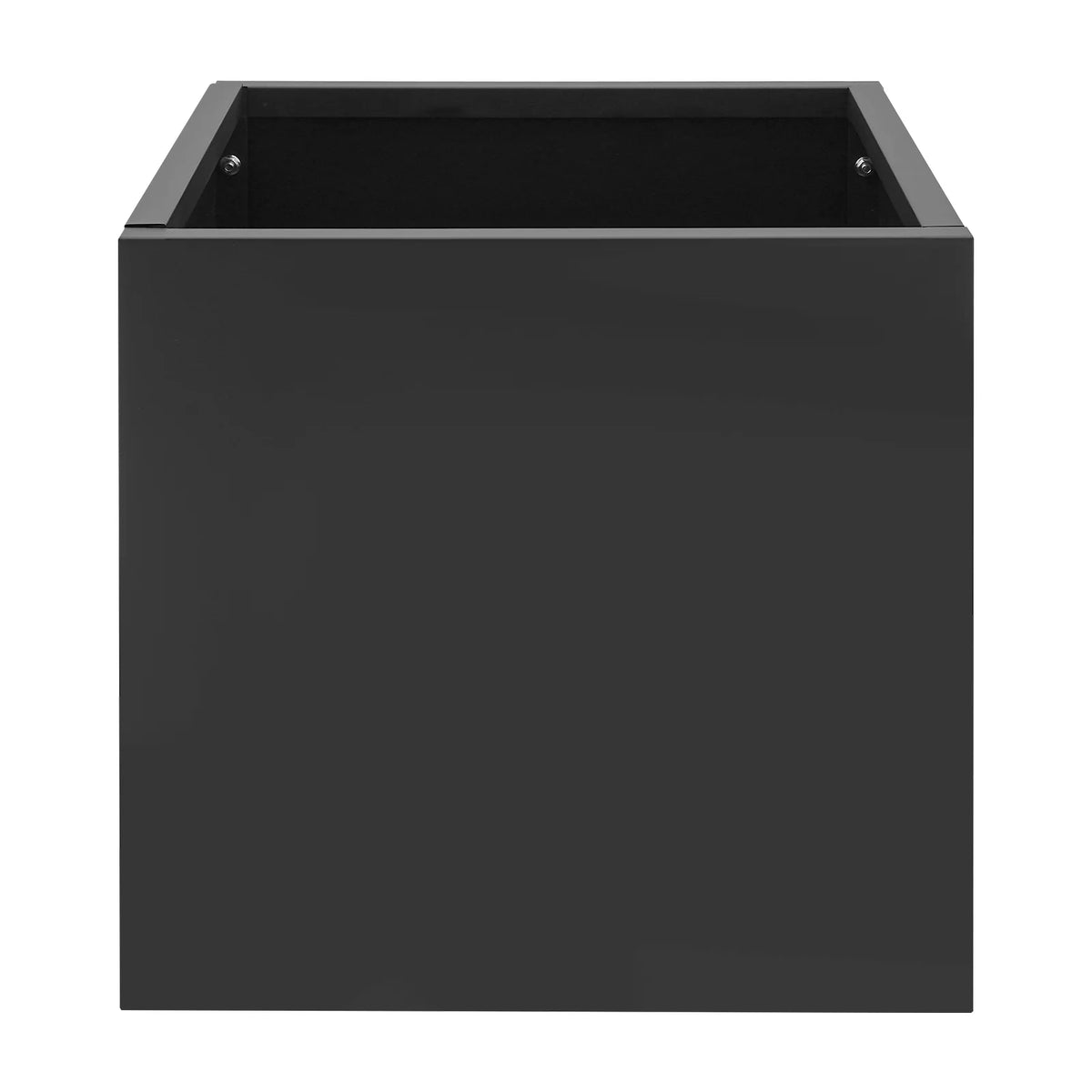 Indoor Outdoor Planter, Square Outdoor Planter For Both Indoor And Outdoor Use, For Gardens, Entrances, Patios Black Steel Square Cube Planter Box