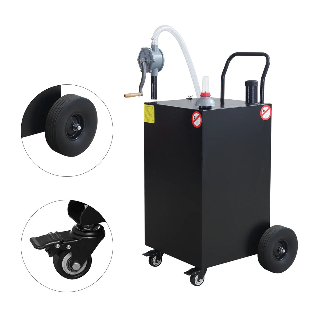Ladcaser 30/45/50 Gallon Portable Oil Transfer Fluid Diesel Fuel Storage Tanks Gas Caddy Storage Diesel Kerosene Storage Containers for Boat, ATV, Car, Motorcycle