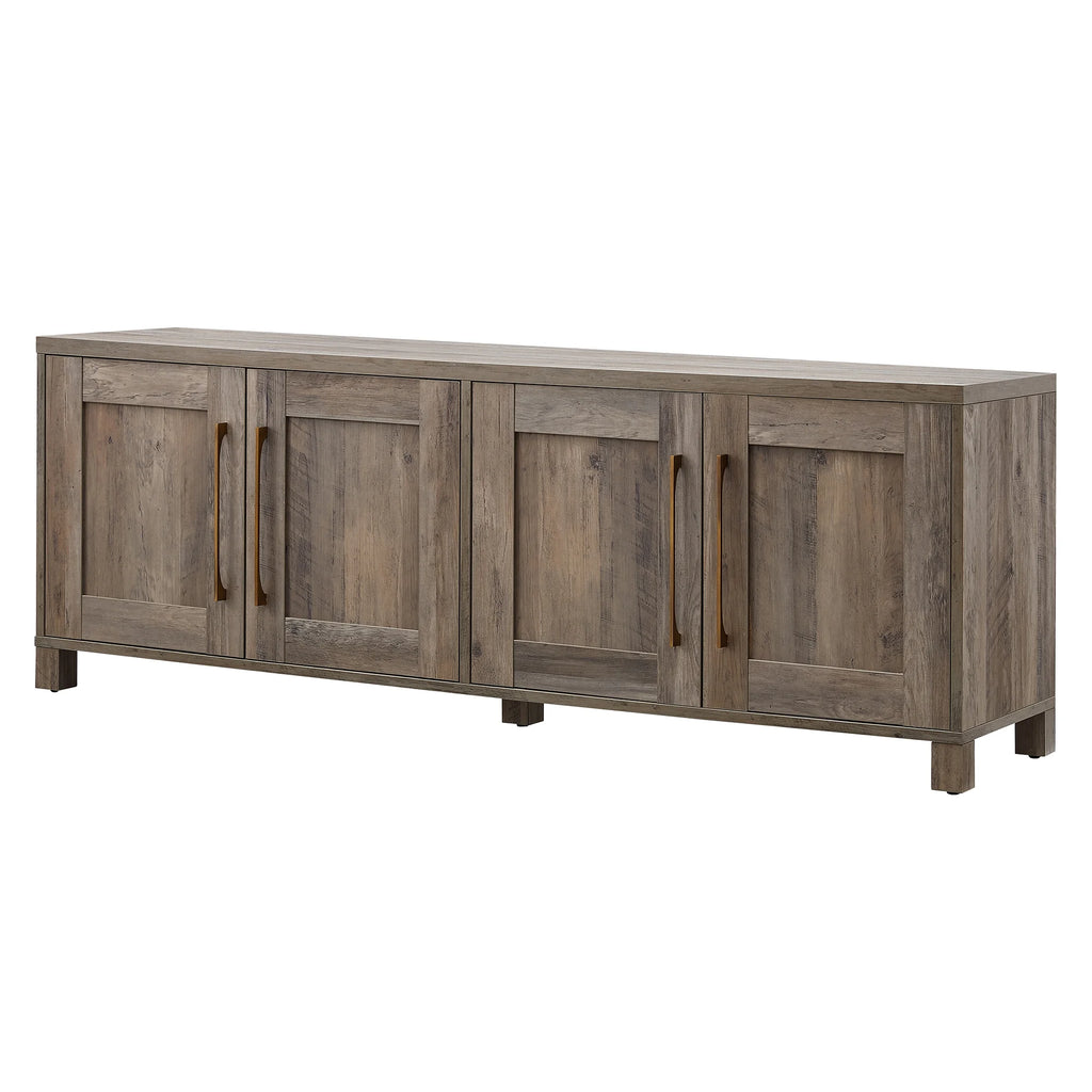 Evelyn&Zoe Chabot Rectangular TV Stand for TV's up to 75", Alder Brown