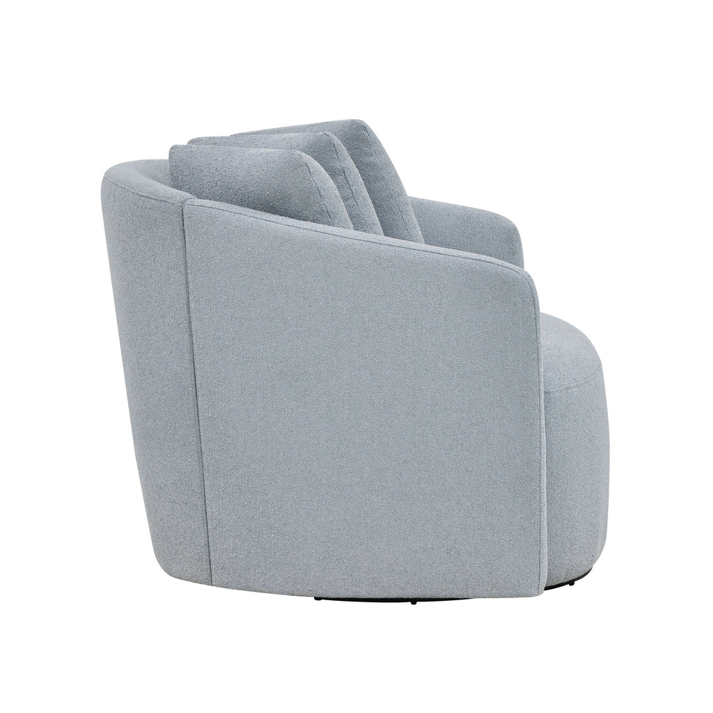 Beautiful Drew Accent Chair by Drew Barrymore, Cream Boucle