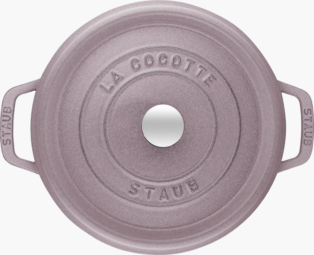 Staub Cast Iron 5.5-qt Round Cocotte - Cherry