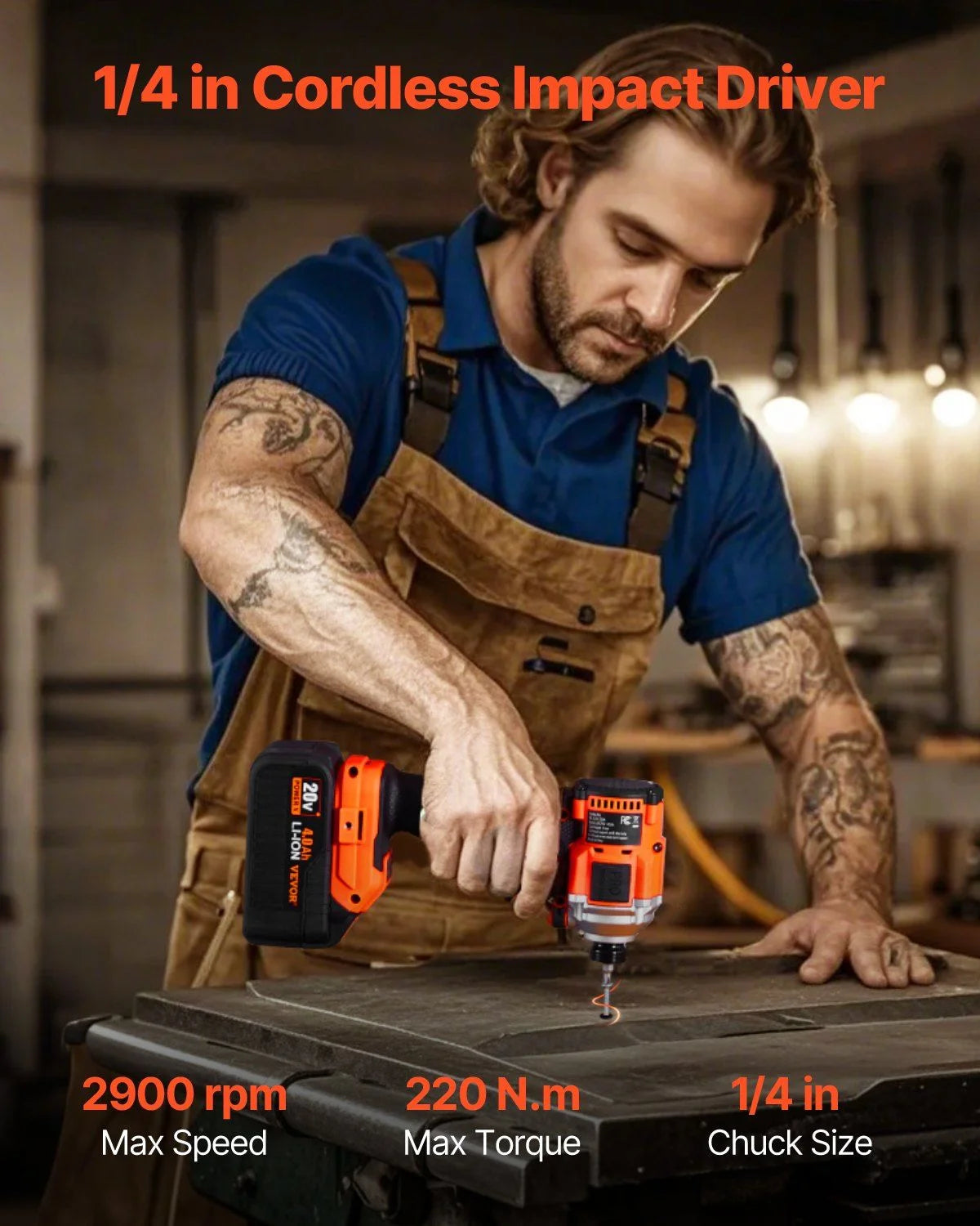 Tool Combo Kit 20V Brushless 5-Tool Cordless Power Tool Combo Kit with Batteries