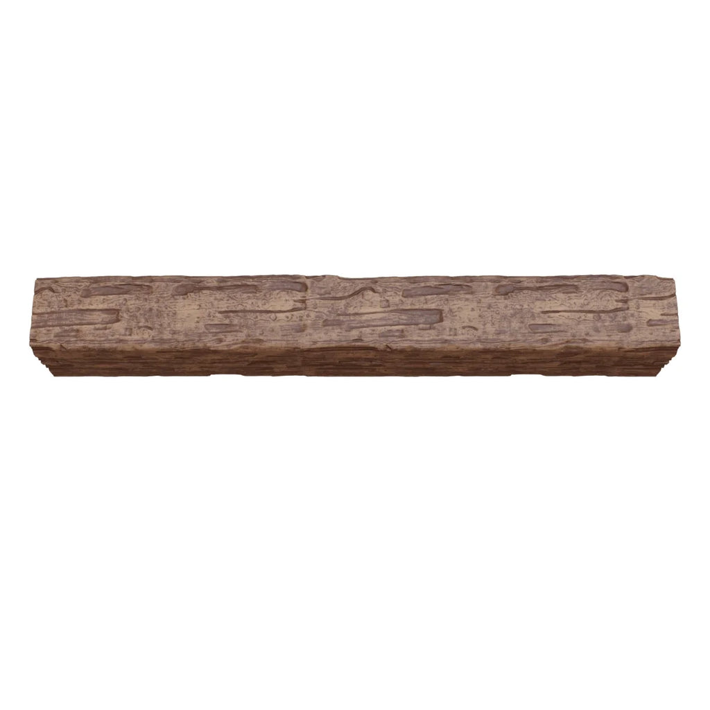 Ekena Millwork 3 1/2"W x 3 1/2"H x 120"L 3-Sided (U-Beam) Salvaged Timber HeritageTimber Faux Wood Ceiling Beam, Kona Brown