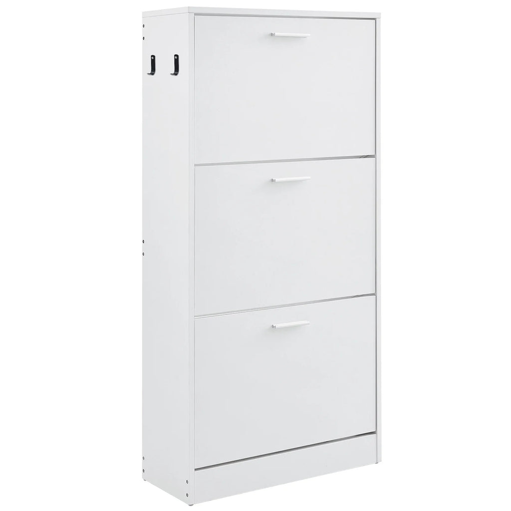 Hyxoo 3 Flip Drawer Shoe Cabinet �C Sleek Entryway Storage, Spacious Organizer for Shoes, Practical Home Furniture