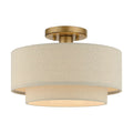 Livex Lighting - Bellingham - 1 Light Medium Semi-Flush Mount In Mid-Century