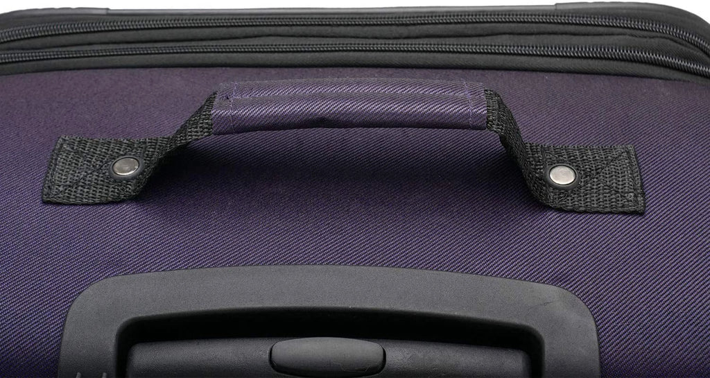 U.S. Traveler Aviron Bay Expandable Softside Luggage with Spinner Wheels, Navy, 31" Checked Large