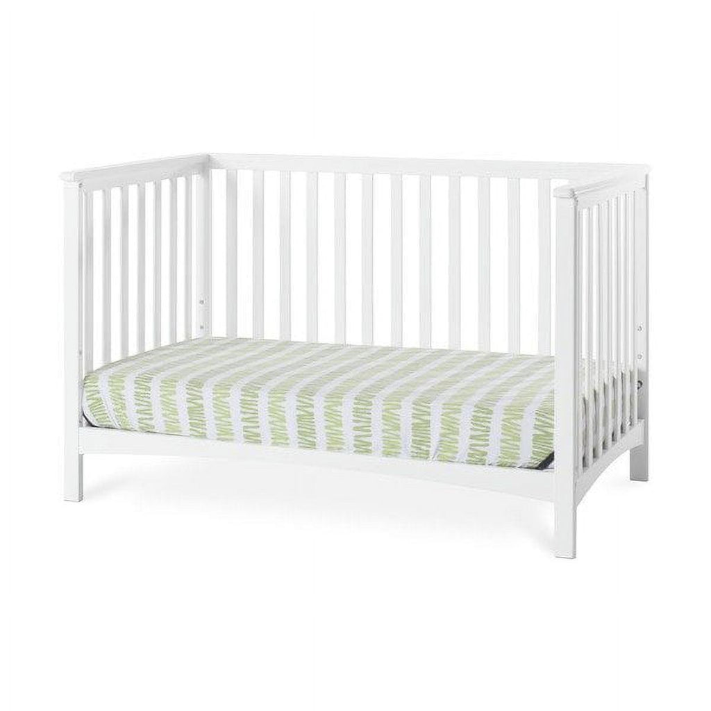 Child Craft London 4-in-1 Convertible Crib. Baby Crib Converts to Day Bed. Toddler Bed and Full Size Bed. 3 Adjustable Mattress Positions. Non-Toxic. Baby Safe Finish (Matte White)