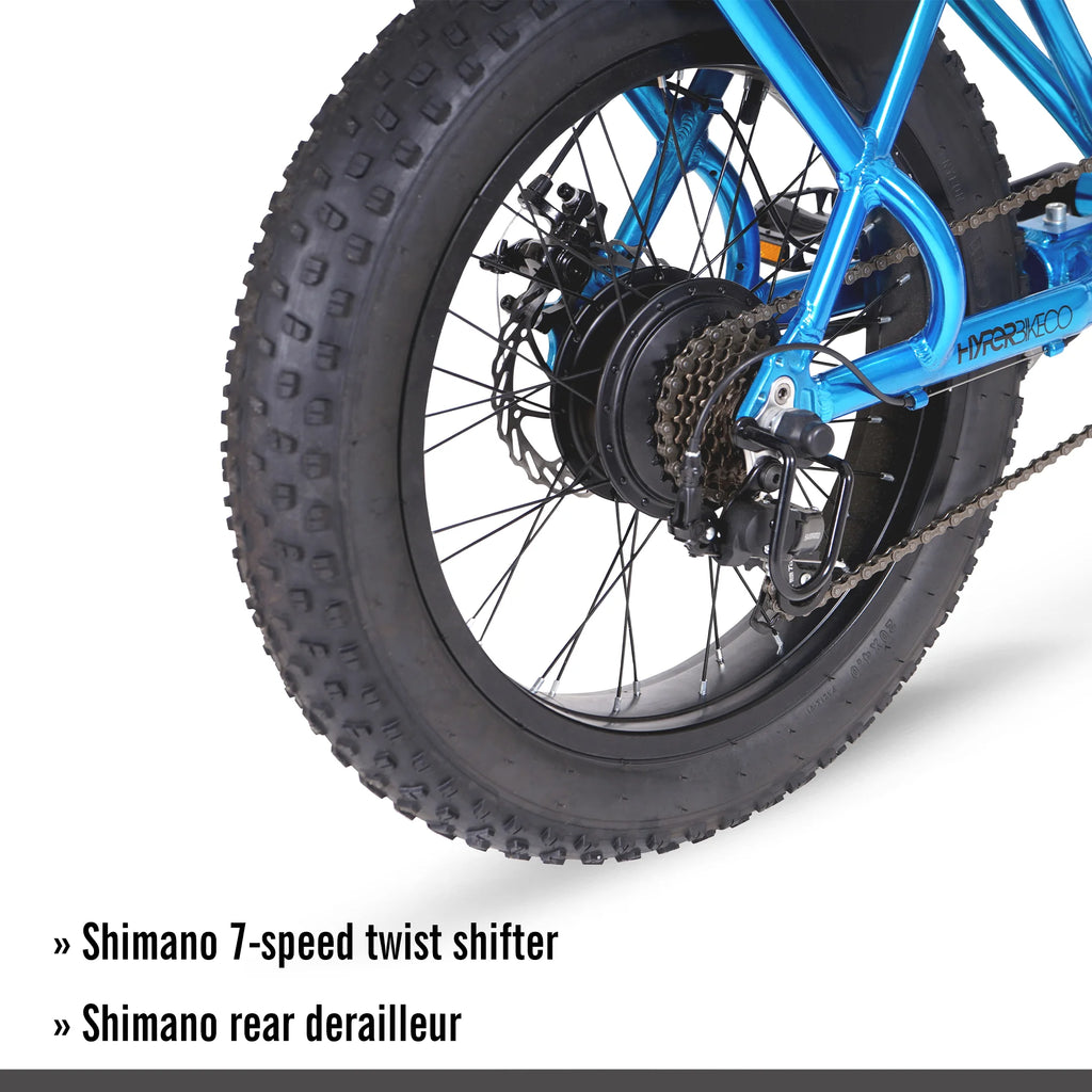 Hyper Bicycles Ultra 40 20" 36V Electric Bike for Adults, 250W E-Bike Motor, Matte Black