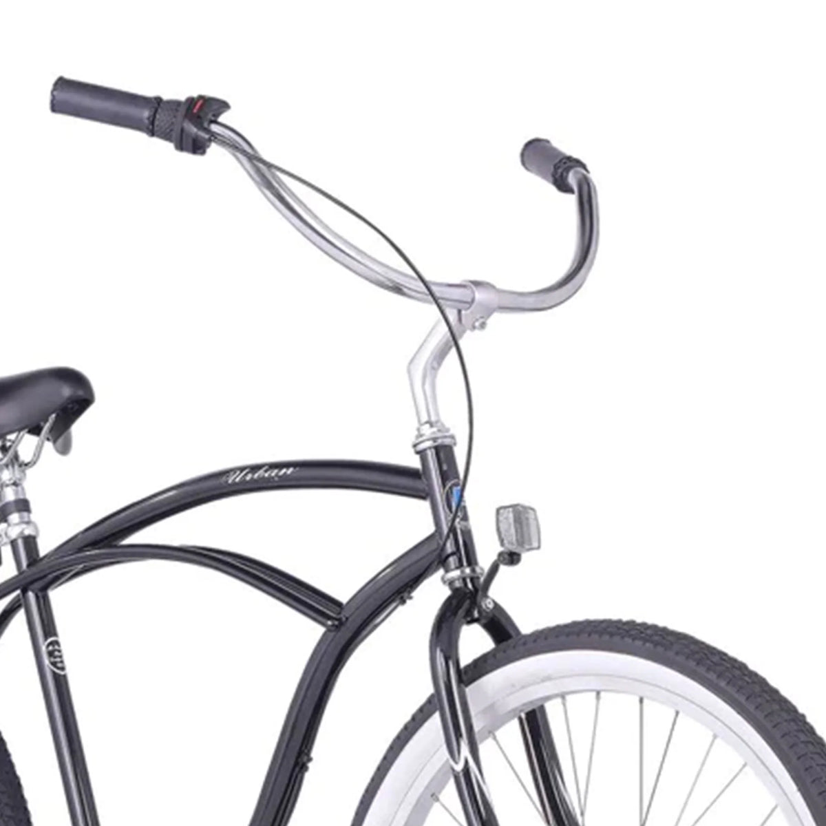 Firmstrong Urban Man 3-Speed Men's 26 Inch Beach Cruiser Riding Bike, Black