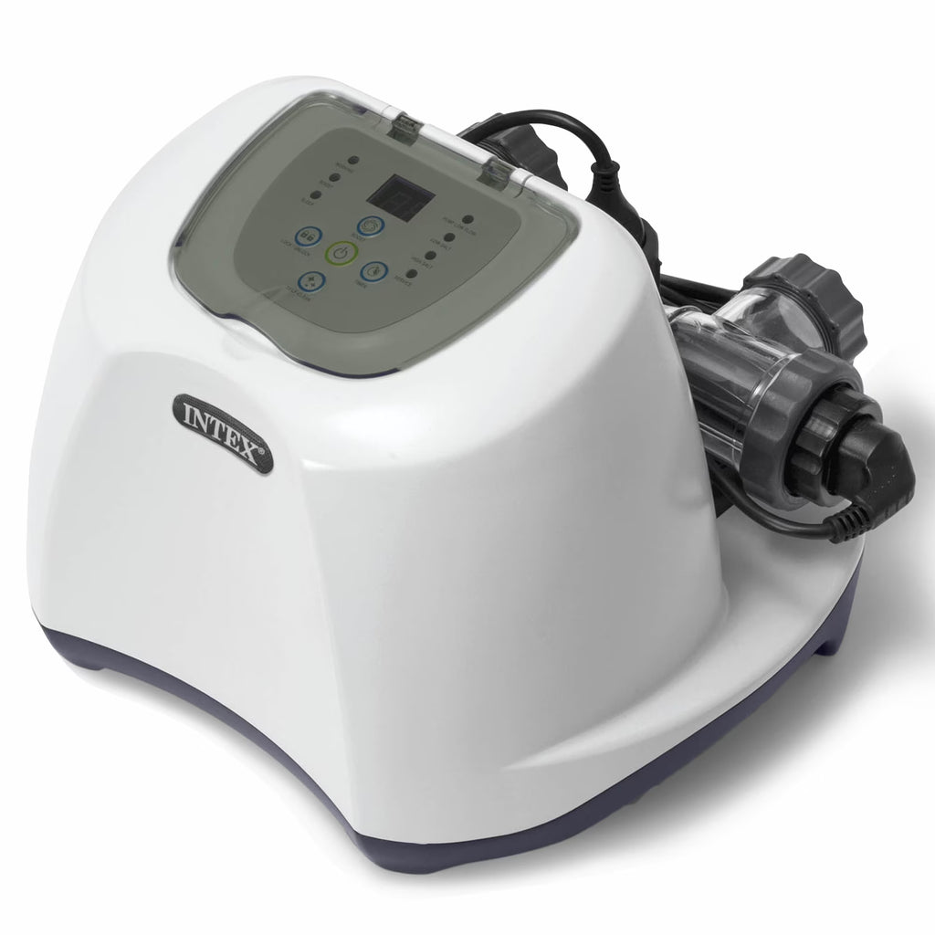 Intex 26661EG Krystal Clear Pool Small and Sleek Saltwater System, 110-120V