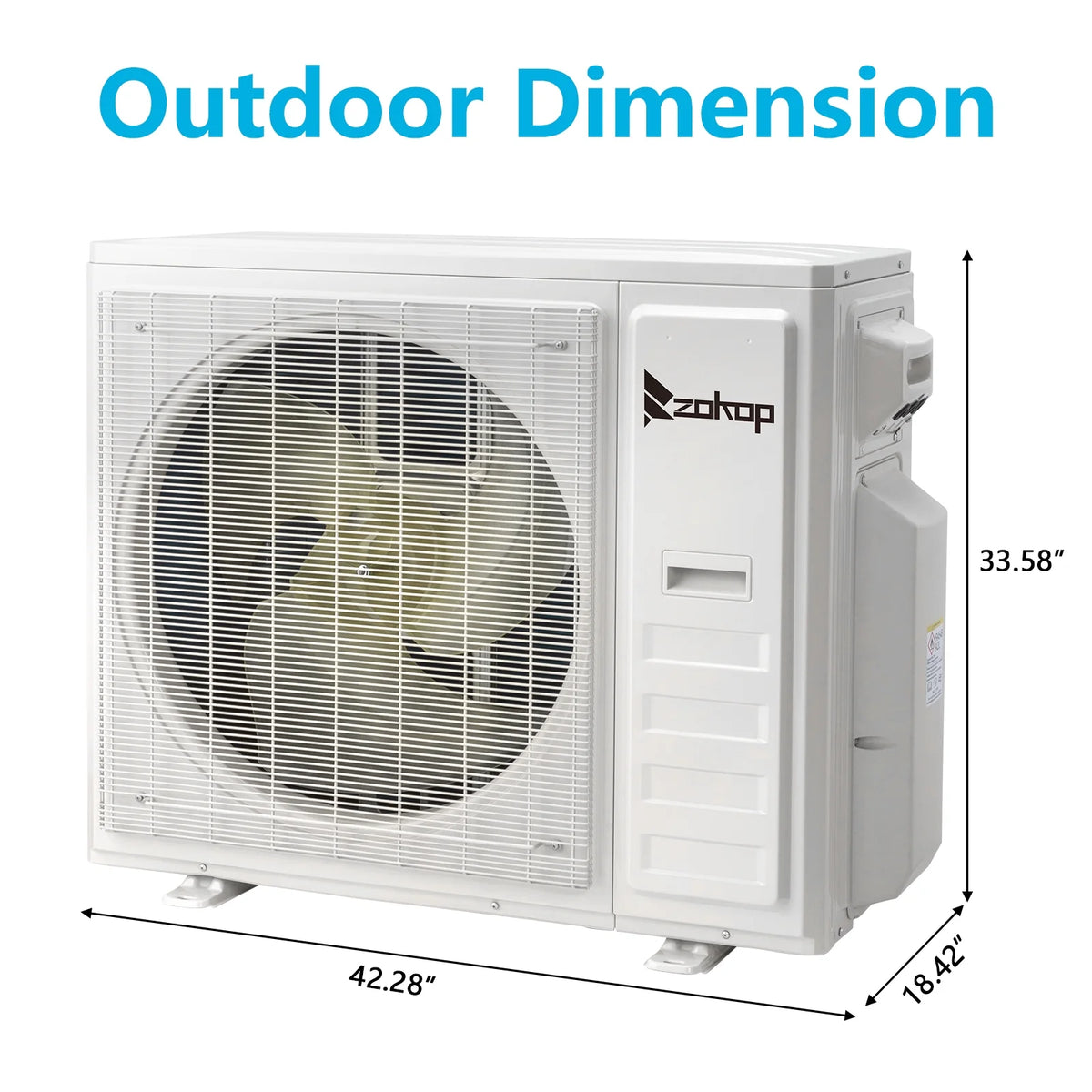 Ktaxon 2 Zone 9000 + 9000 BTU WIFI Mini Split AC/Heating System, 19 SEER2 Dual Zone 18000 BTU Ductless Split Air Conditioner with Pre-Charged Condenser, Heat Pump & 25Ft Installation Kit, 208-230V