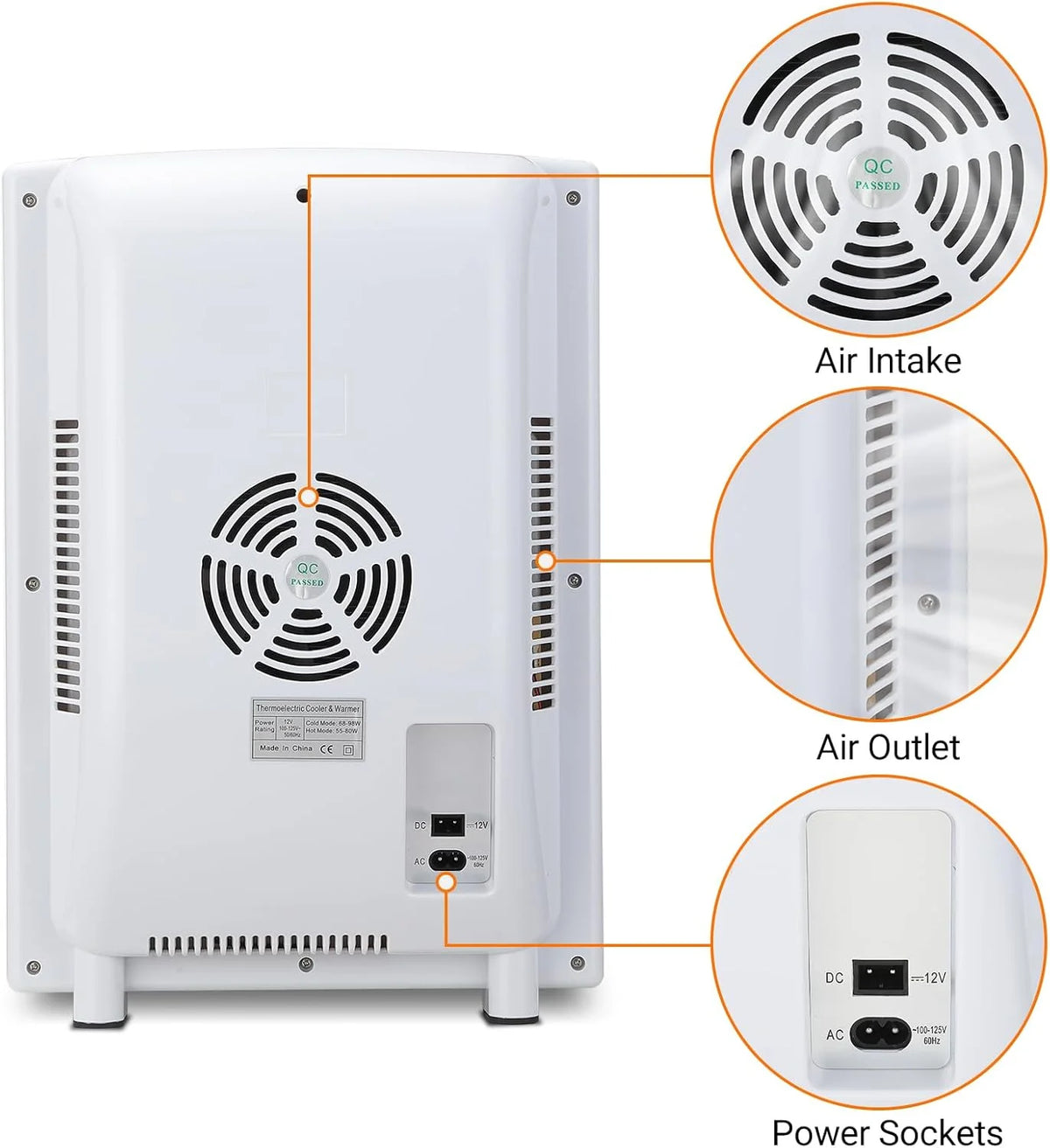 25 L Laboratory Incubator, Portable Reptile Science Laboratory Incubator, Digital Temperature Controlled 10��C-60��C (72��F to 140��F), Reptile Egg Incubator with AC&DC Power for Small Reptiles White