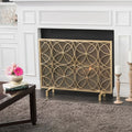 Christopher Knight Home Valeno Single Panel Fireplace Screen by  Gold