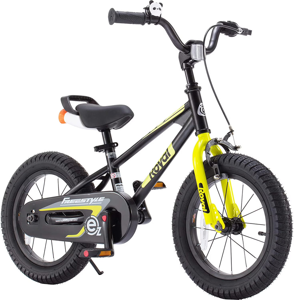 RoyalBaby EZ Kids Bike 16 inch Adjustable Seat Balance & Pedal Bicycle Blue