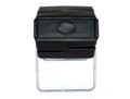 FCMP Outdoor 37 Gallon Single Chamber Roto Tumbling Compost Bin, Black
