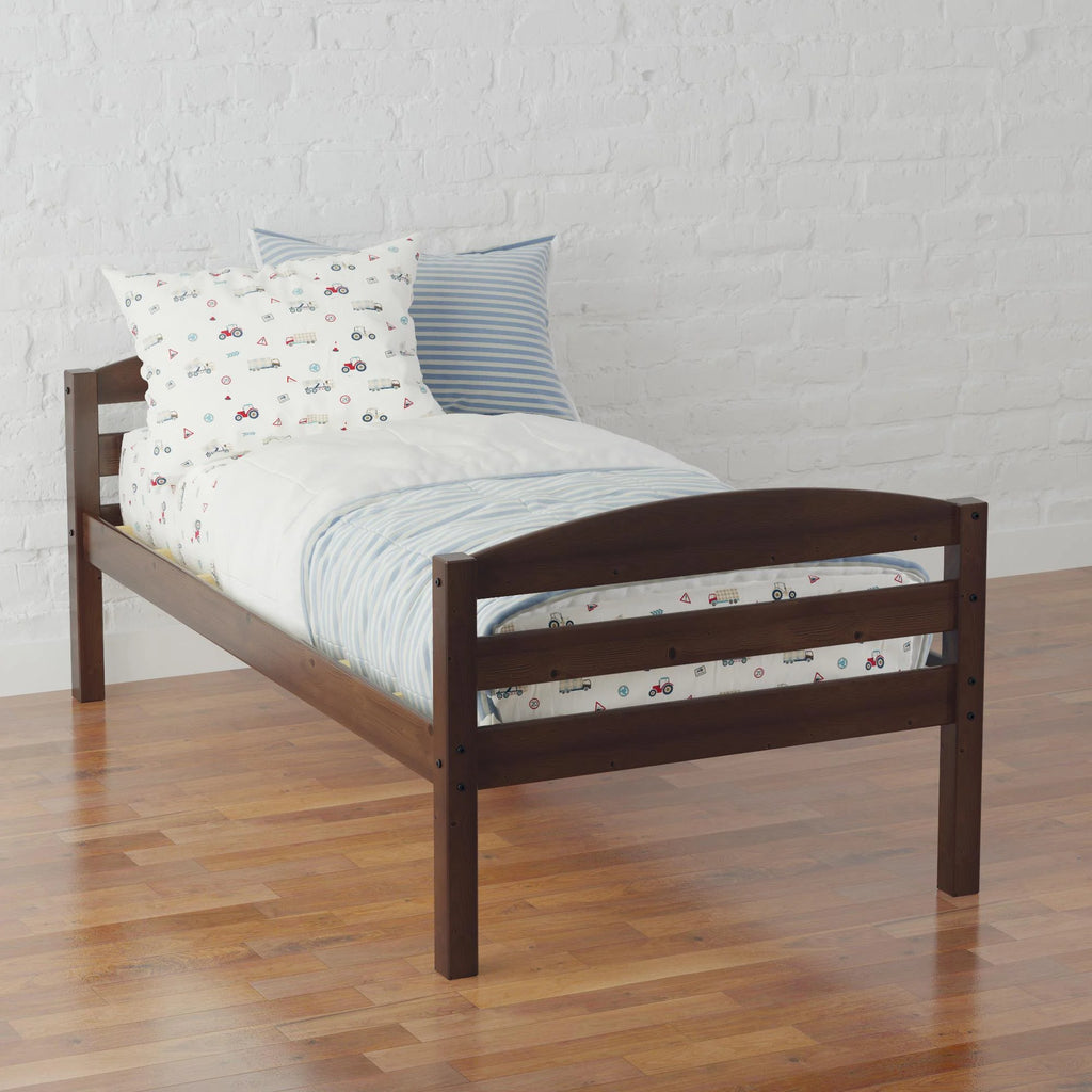 Better Homes & Gardens Leighton Solid Wood Twin-over-Twin Convertible Bunk Bed, Vanilla