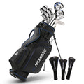 MaxKare Complete Golf Clubs Set Golf Men's Regular 13-Piece Complete Set Includes Driver, Fairway Wood, Hybrids, 6-9 Irons, PW, Putter, Stand Bag, 3 Head Covers - Right Hand