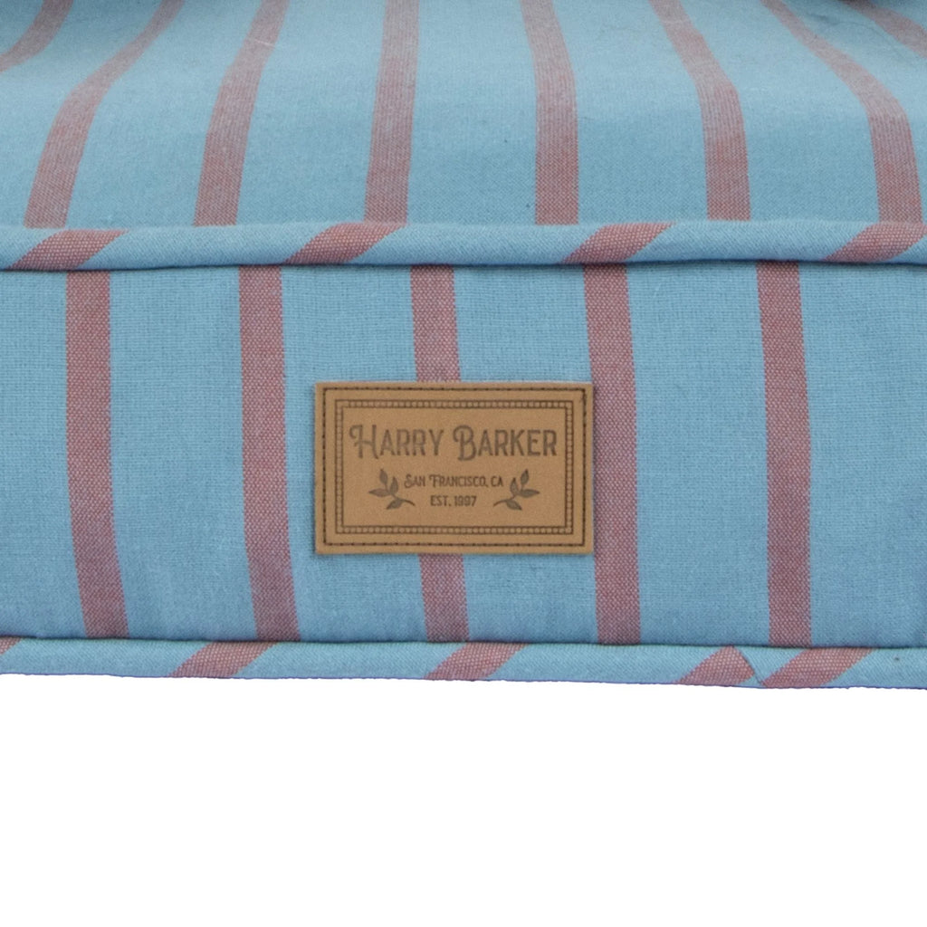 Harry Barker Blue Stripped Lounger Bed, Medium