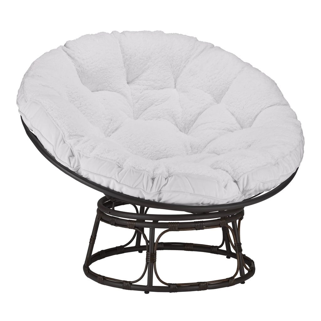 Better Homes & Gardens Papasan Accent Chair, Gray Linen