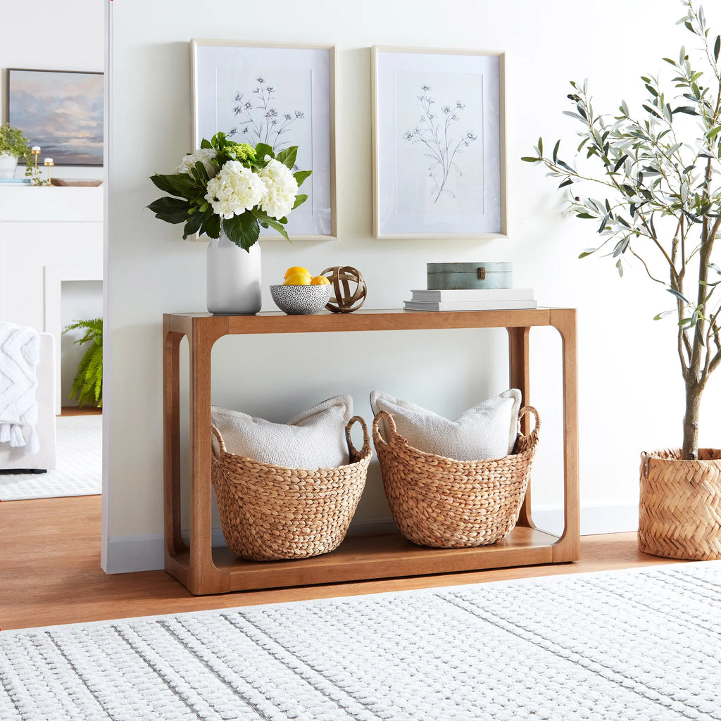 My Texas House Haven Console Table, Warm Brown