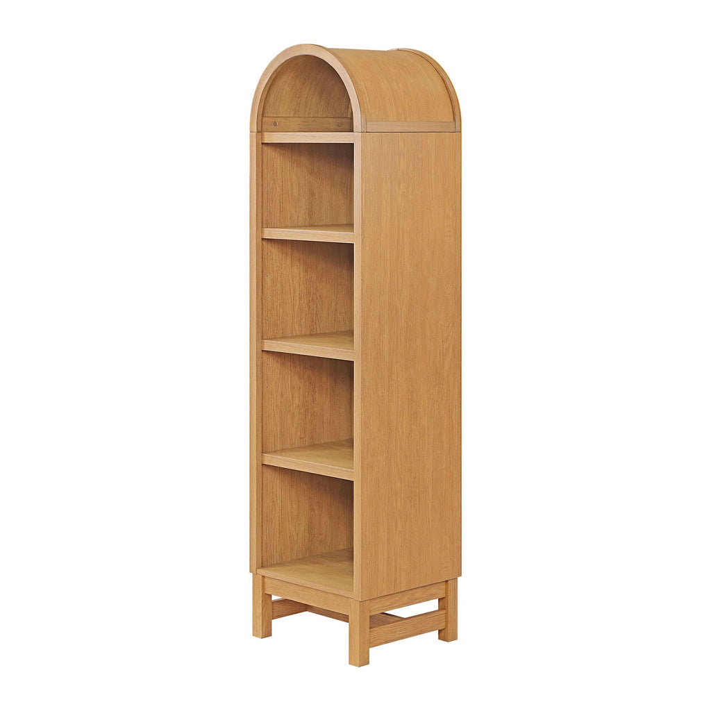 Better Homes & Gardens Juliet Narrow Arch Bookcase, Deep Green and Light Honey