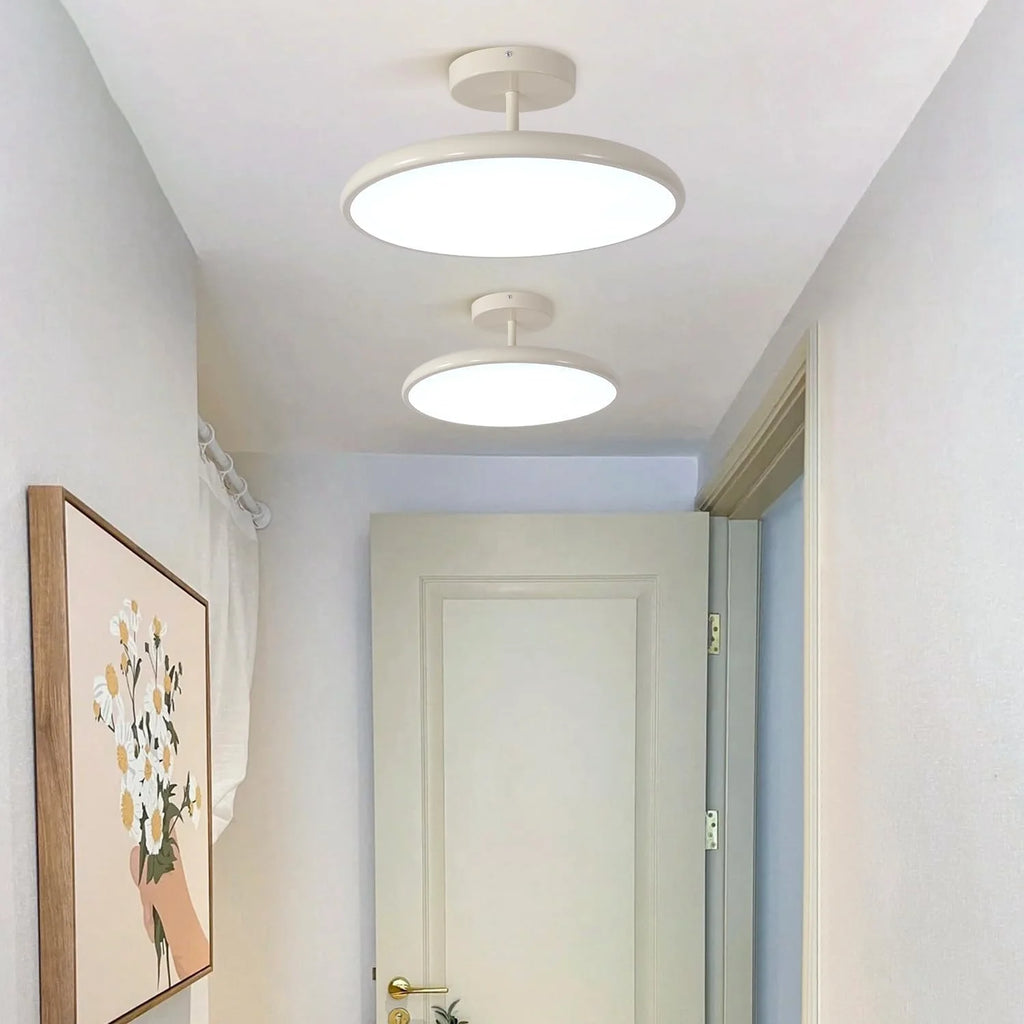 KCO Lighting Vintage Green Ceiling Light Contemporary Black Metal Flush Mount Mid Century Modern Entryway Semi Flush Mount LED Hallway Light Fixture