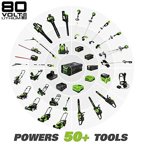 Greenworks Pro 80V 21-Inch Brushless Self-Propelled Lawn Mower, 4Ah Battery Included MO80L410