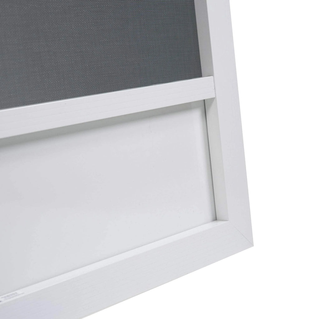 80 in. x 30 in. Canoe Creek White Aluminum Screen Door