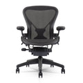 Herman Miller Aeron Chair Size B (𝙍𝙚𝙛𝙪𝙧𝙗𝙞𝙨𝙝𝙚𝙙) �?Fully Loaded PostureFit Clip‑Latch Adjustable Arms and 12‑Year Warranty along with 3 Yr Mechanical Warranty