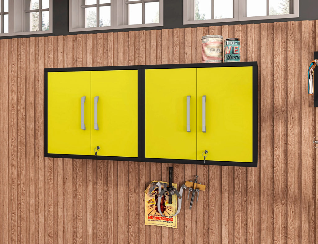 Eiffel Floating Garage Cabinet  (Set of 2)