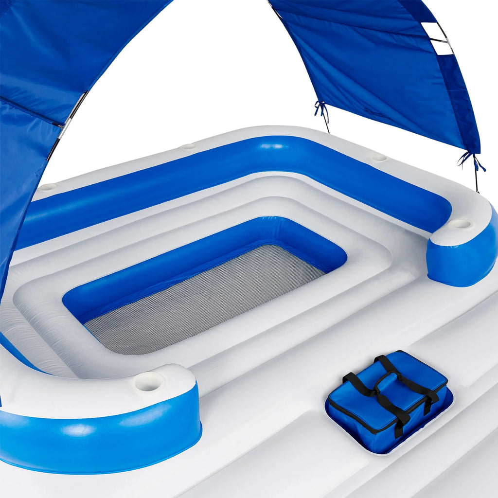 Bestway CoolerZ Tropical Breeze Island Raft & Rapid Rider 4 Person Lounger