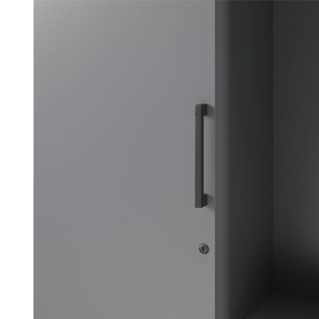 Shelby Tall Garage Storage Cabinet with 1 Door and Hang Rod, Graphite