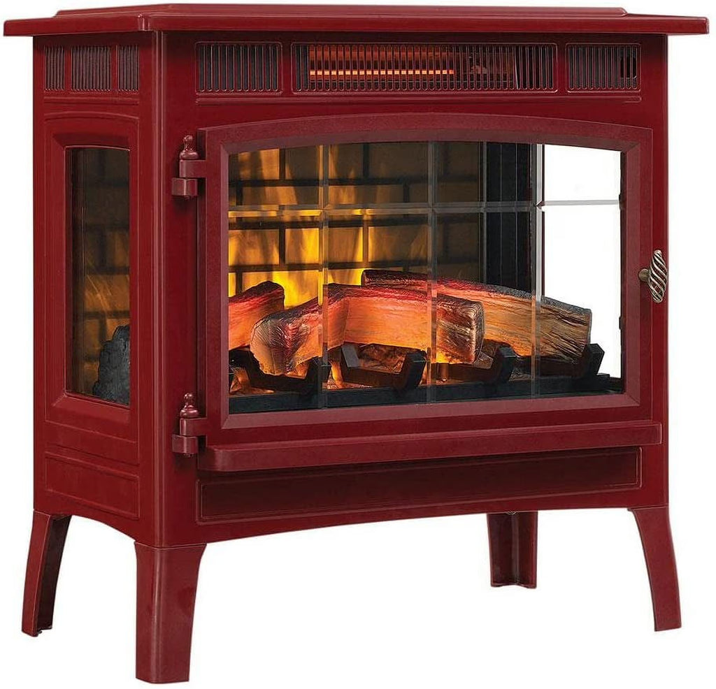 Duraflame 3D Black Infrared Electric Fireplace Stove with Remote Control - DFI-5010-01