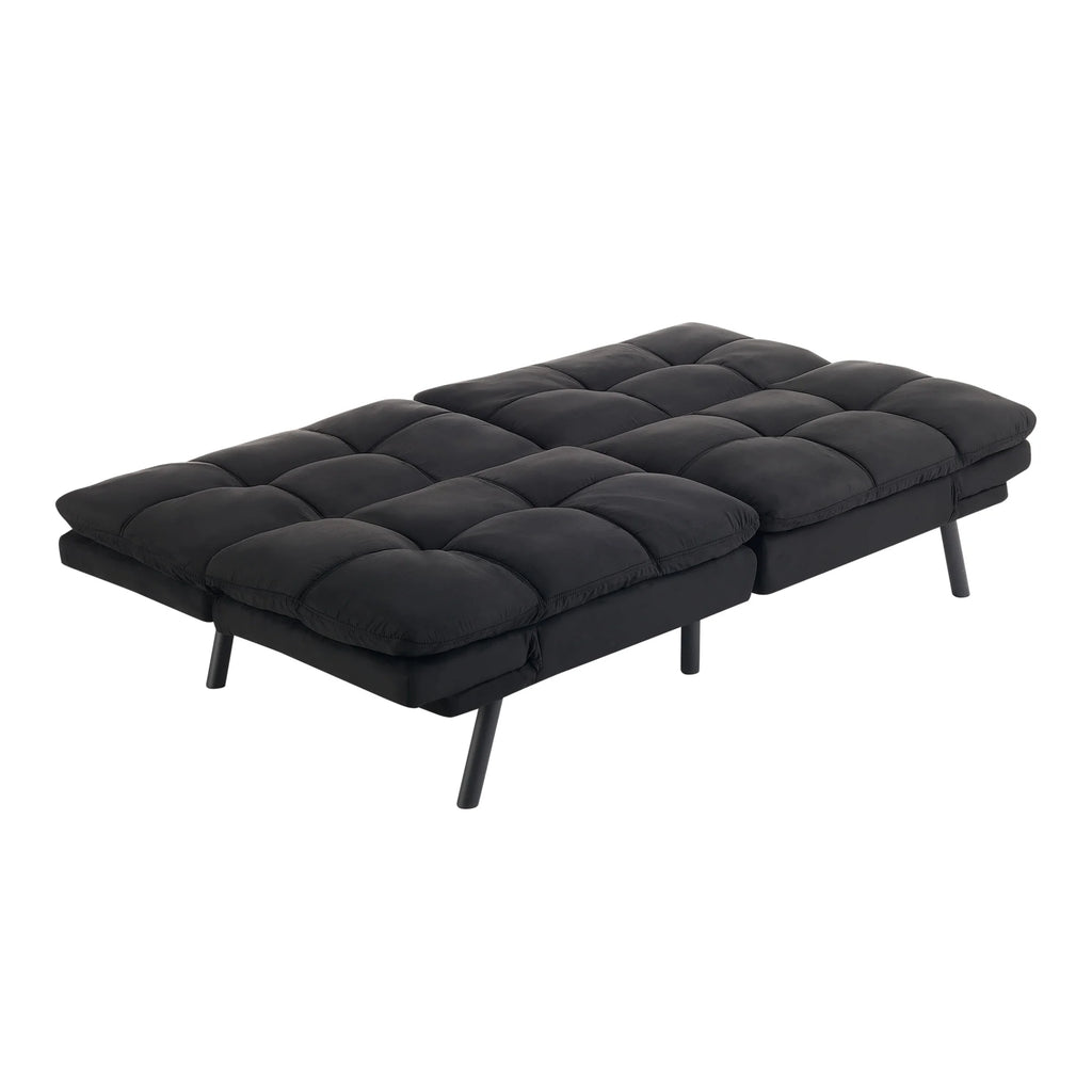 Mainstays Memory Foam Futon with 72",Black