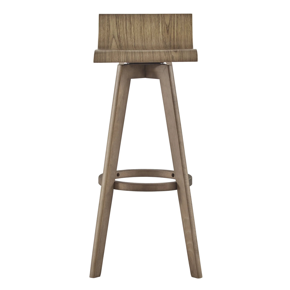 Weston Home Aleksi Modern Wood 29-inch Swivel Bar Stool, Set of 2, Natural