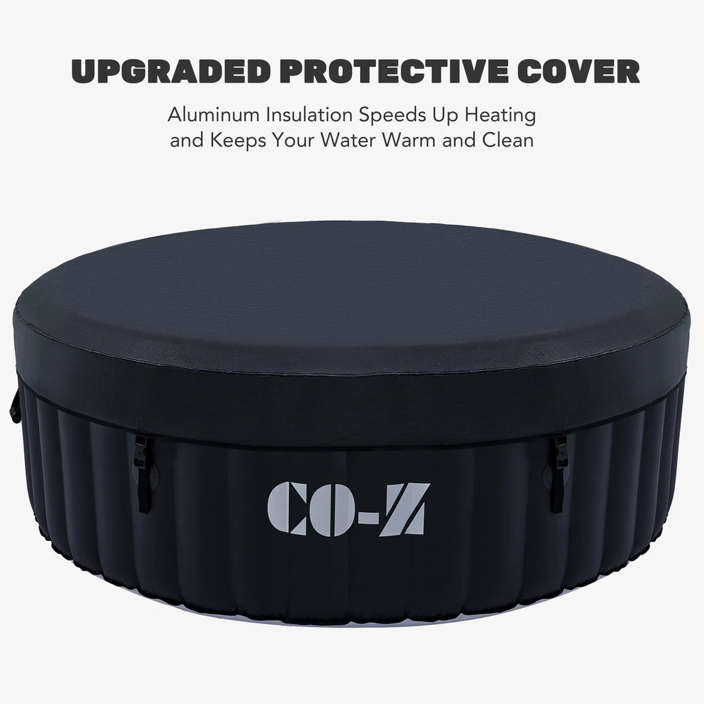 CO-Z 6ft Inflatable Hot Tub Pool with Massage Jets, Green