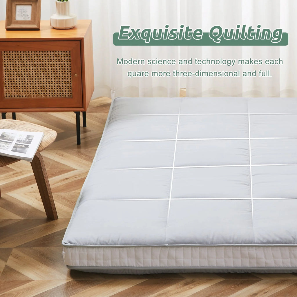 Slsy Futon Mattress 4" Soft and Supportive Twin Mattress Pad with Storage Bag